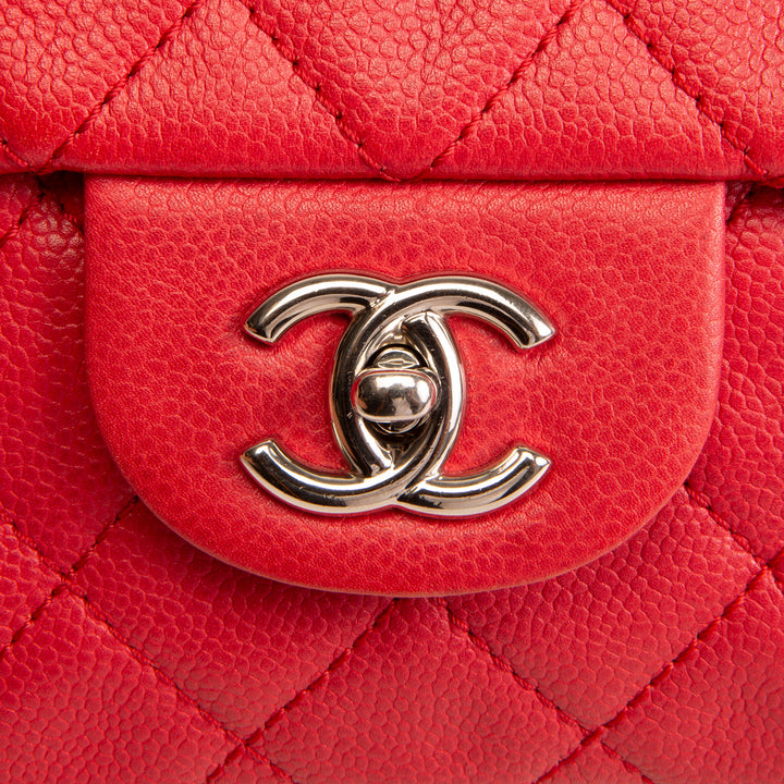 CHANEL Jumbo Single Flap Bag - Red OUTLET FINAL SALE
