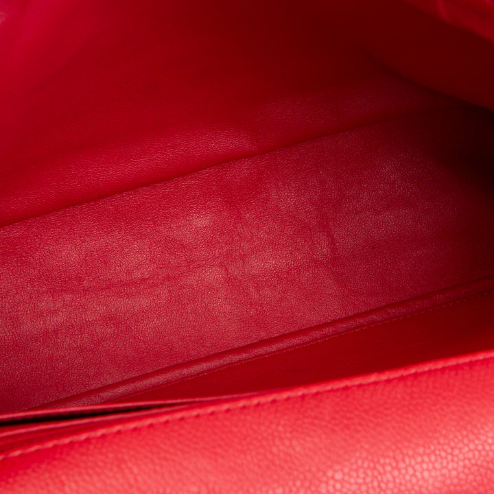 CHANEL Jumbo Single Flap Bag - Red OUTLET FINAL SALE