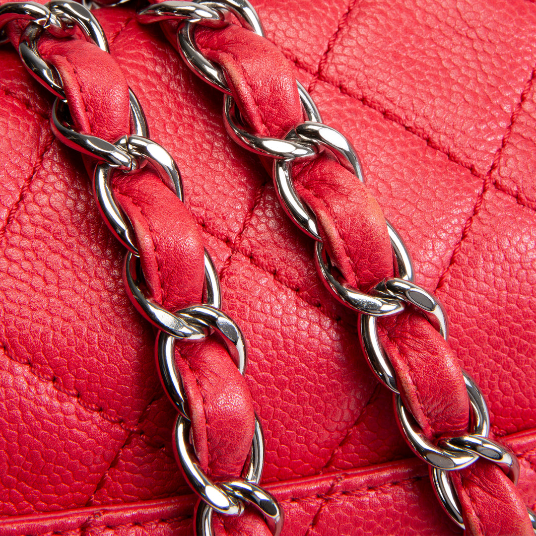 CHANEL Jumbo Single Flap Bag - Red OUTLET FINAL SALE