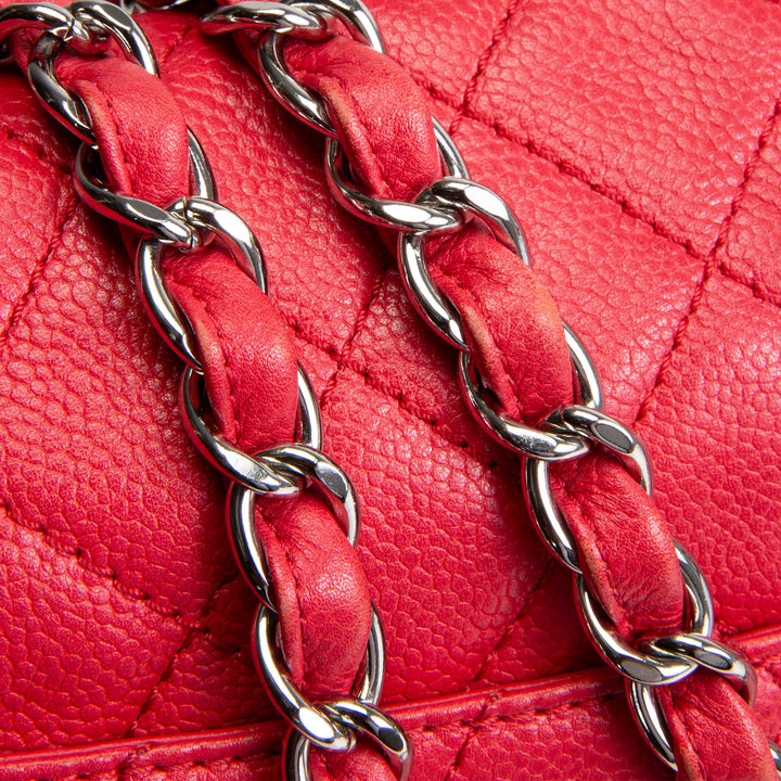 CHANEL Jumbo Single Flap Bag - Red OUTLET FINAL SALE
