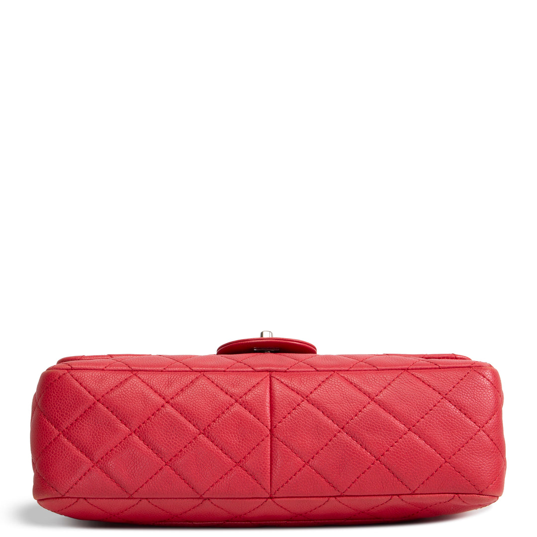 CHANEL Jumbo Single Flap Bag - Red OUTLET FINAL SALE