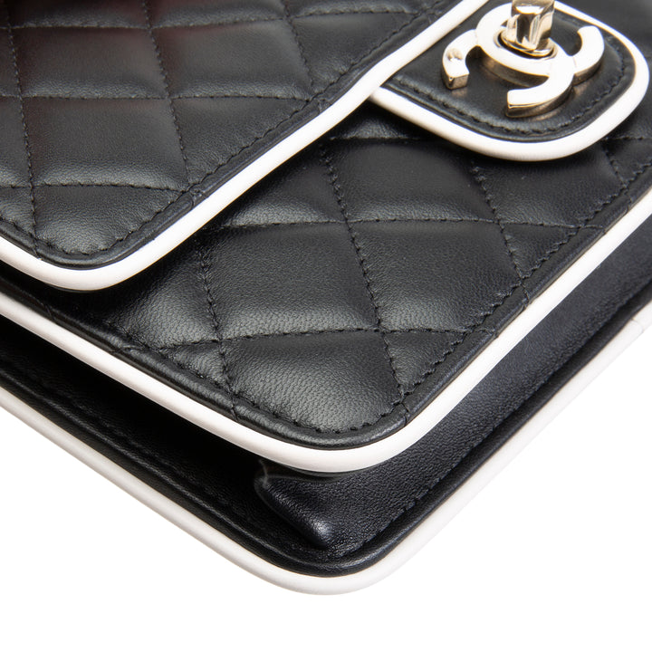 CHANEL Quilted Wallet On Chain - Black