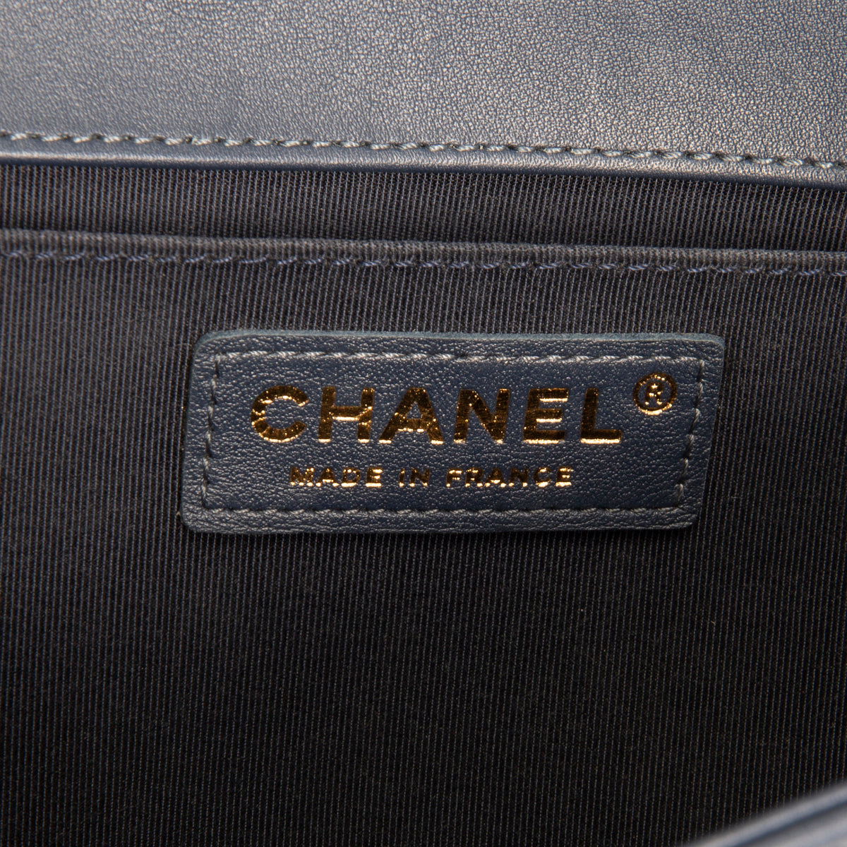CHANEL Medium Quilted Boy Bag - Navy