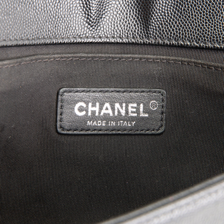 CHANEL Medium Boy Bag - Quilted Caviar OUTLET FINAL SALE