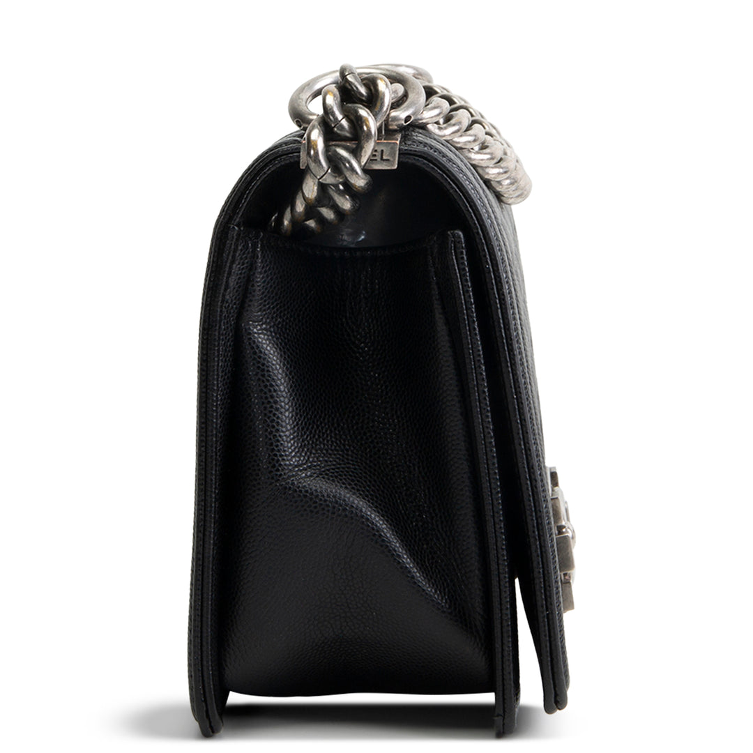 CHANEL Medium Boy Bag - Quilted Caviar OUTLET FINAL SALE
