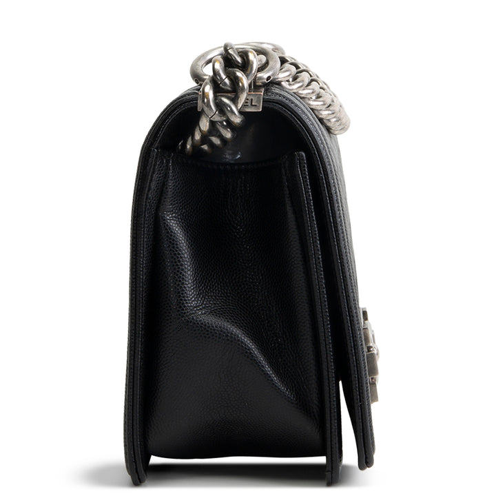 CHANEL Medium Boy Bag - Quilted Caviar OUTLET FINAL SALE