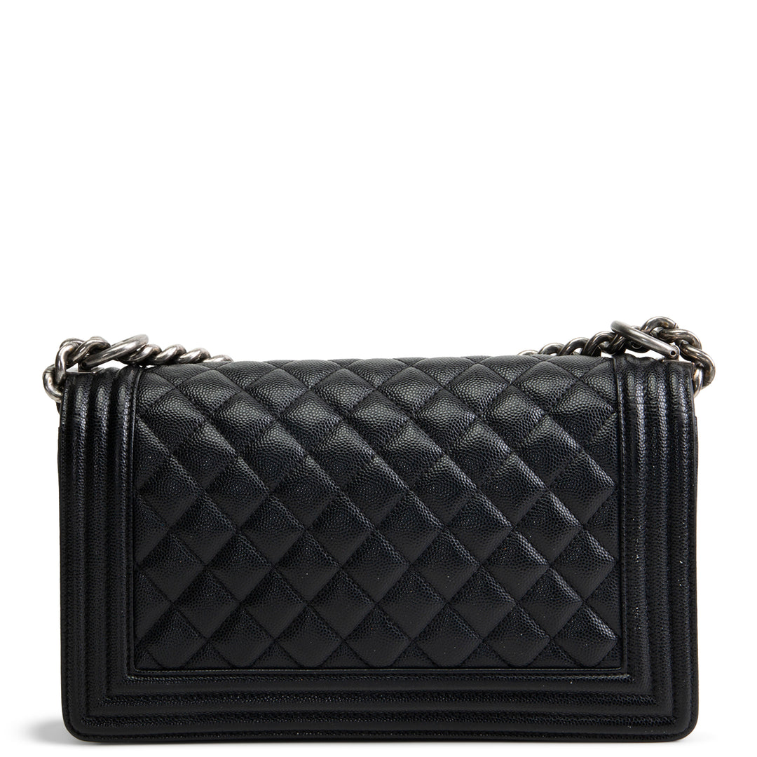 CHANEL Medium Boy Bag - Quilted Caviar OUTLET FINAL SALE