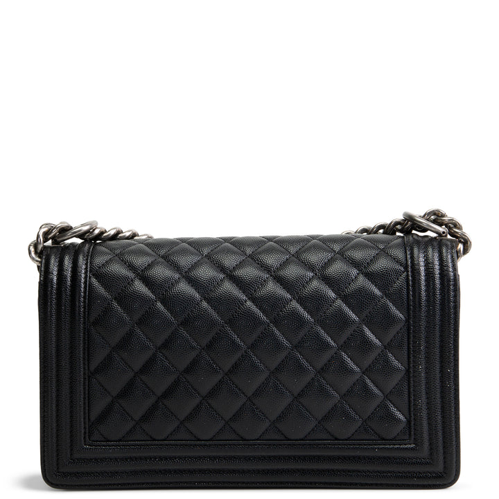 CHANEL Medium Boy Bag - Quilted Caviar OUTLET FINAL SALE