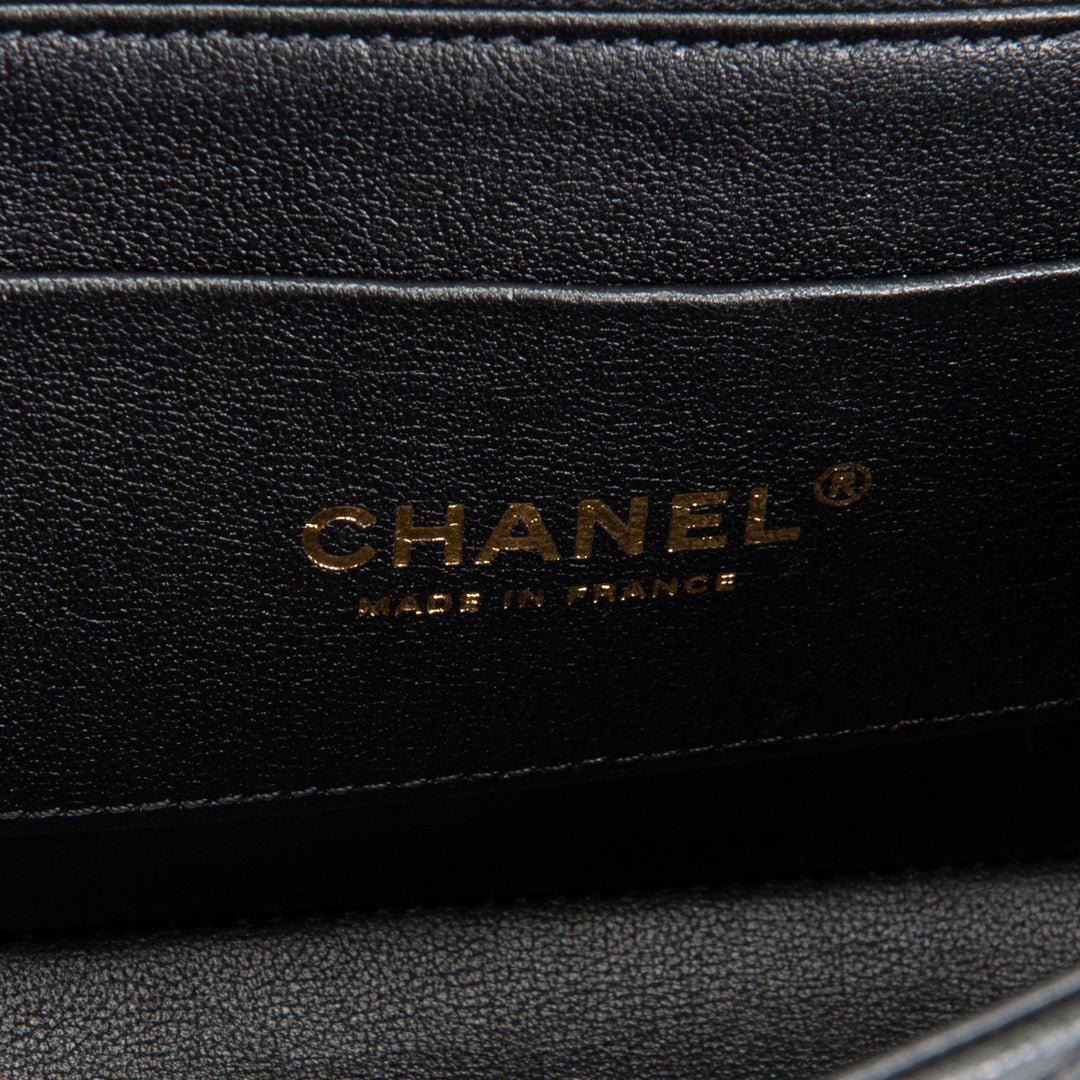 CHANEL Coco Crush Top Handle Bag - Black
