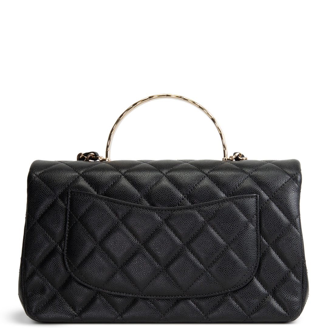 CHANEL Coco Crush Top Handle Bag - Black