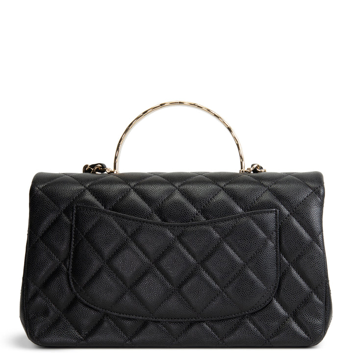 CHANEL Coco Crush Top Handle Bag - Black