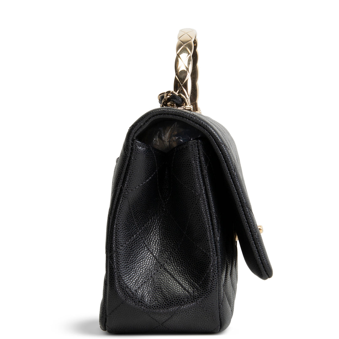 CHANEL Coco Crush Top Handle Bag - Black