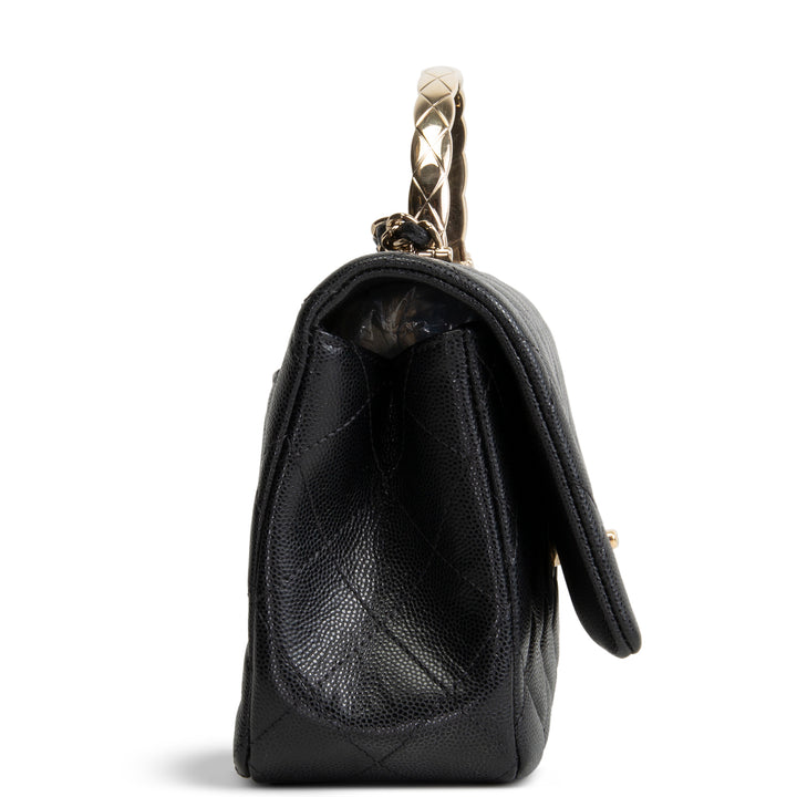 CHANEL Coco Crush Top Handle Bag - Black