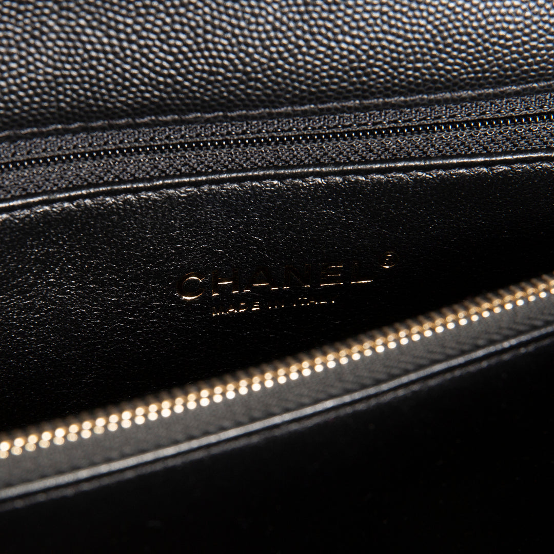 CHANEL Medium Lizard Handle Coco Top Handle