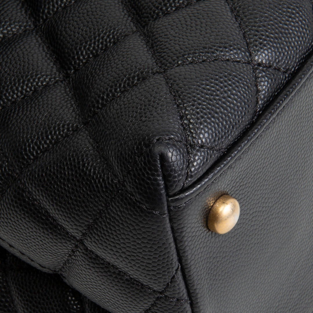 CHANEL Medium Lizard Handle Coco Top Handle
