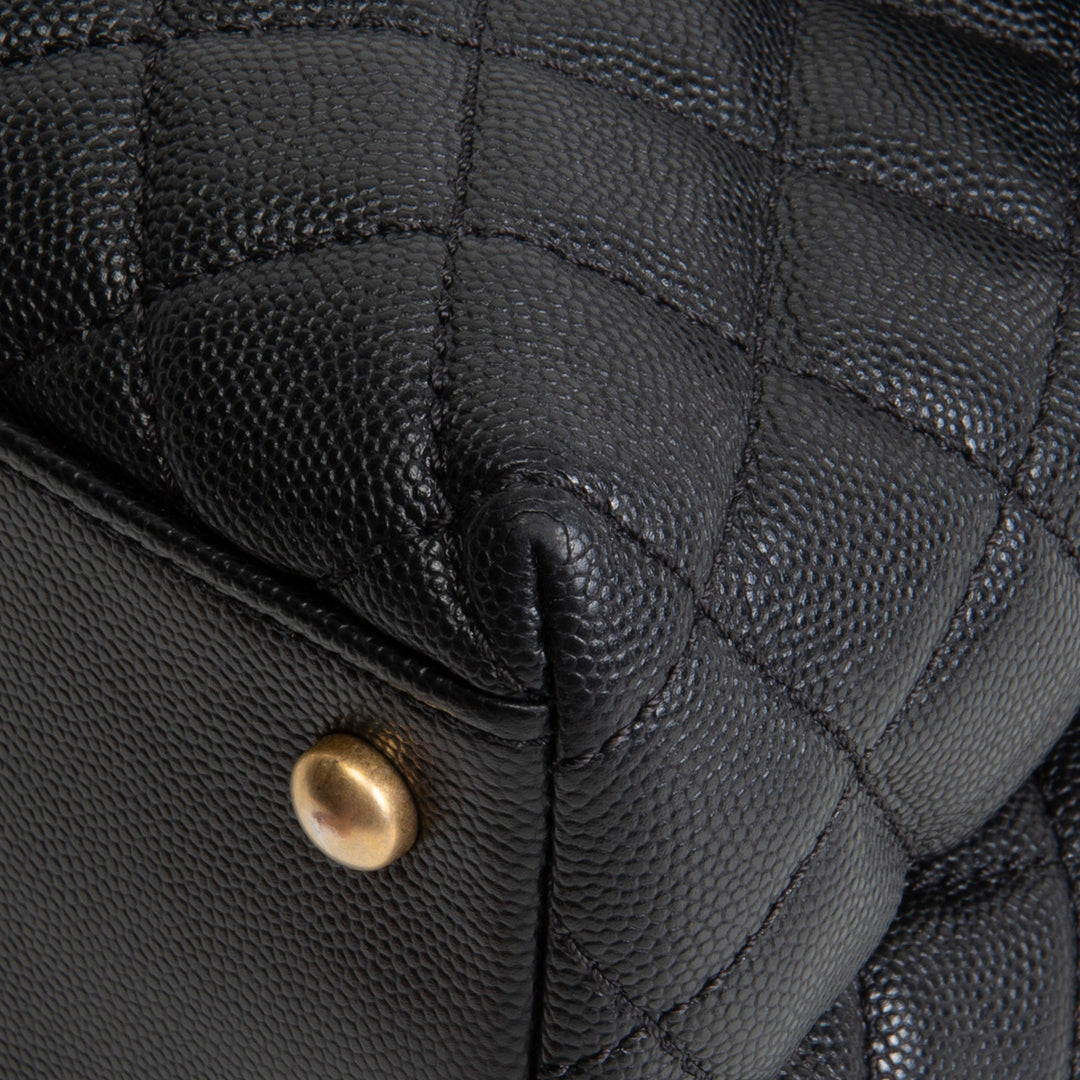 CHANEL Medium Lizard Handle Coco Top Handle