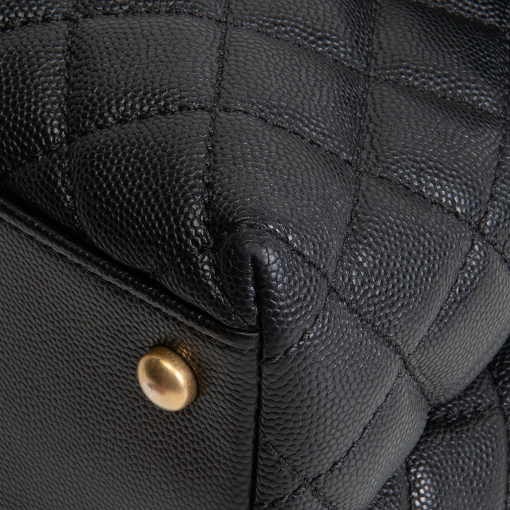 CHANEL Medium Lizard Handle Coco Top Handle