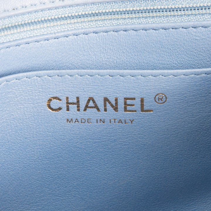 CHANEL Mini Square Single Flap Bag - Periwinkle Blue