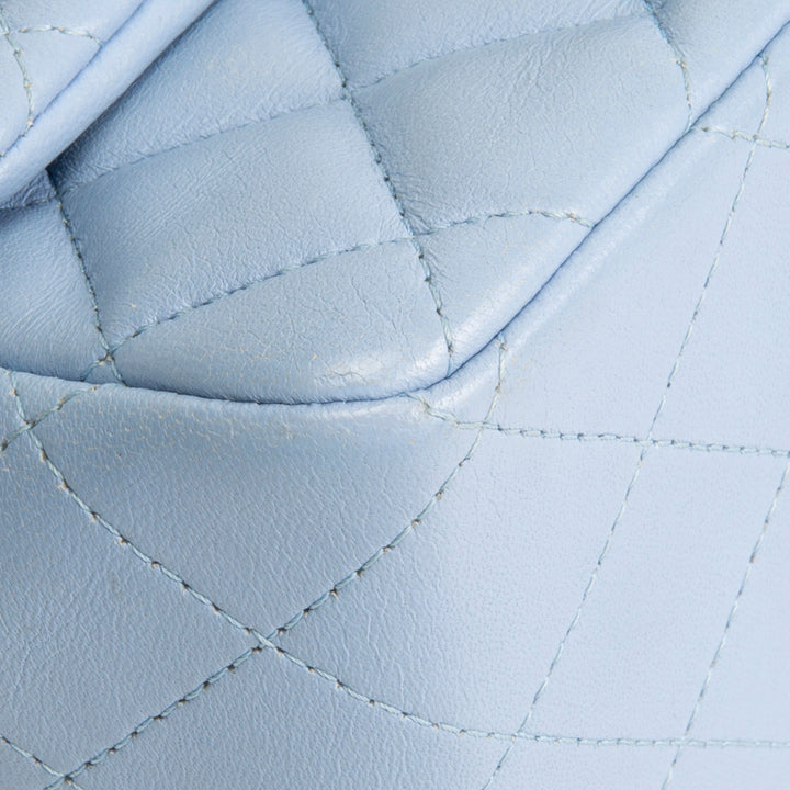 CHANEL Mini Square Single Flap Bag - Periwinkle Blue