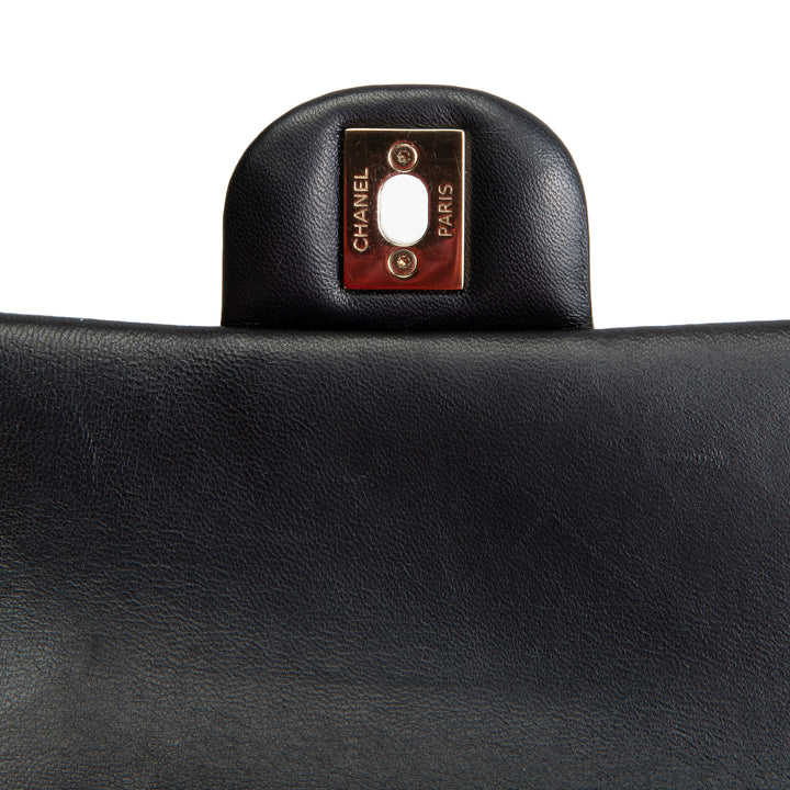CHANEL Lambskin Mini Rectangular Flap Bag - Black OUTLET FINAL SALE