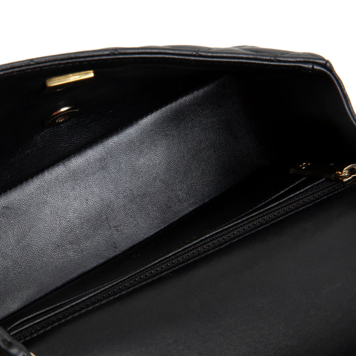 CHANEL Lambskin Mini Rectangular Flap Bag - Black OUTLET FINAL SALE
