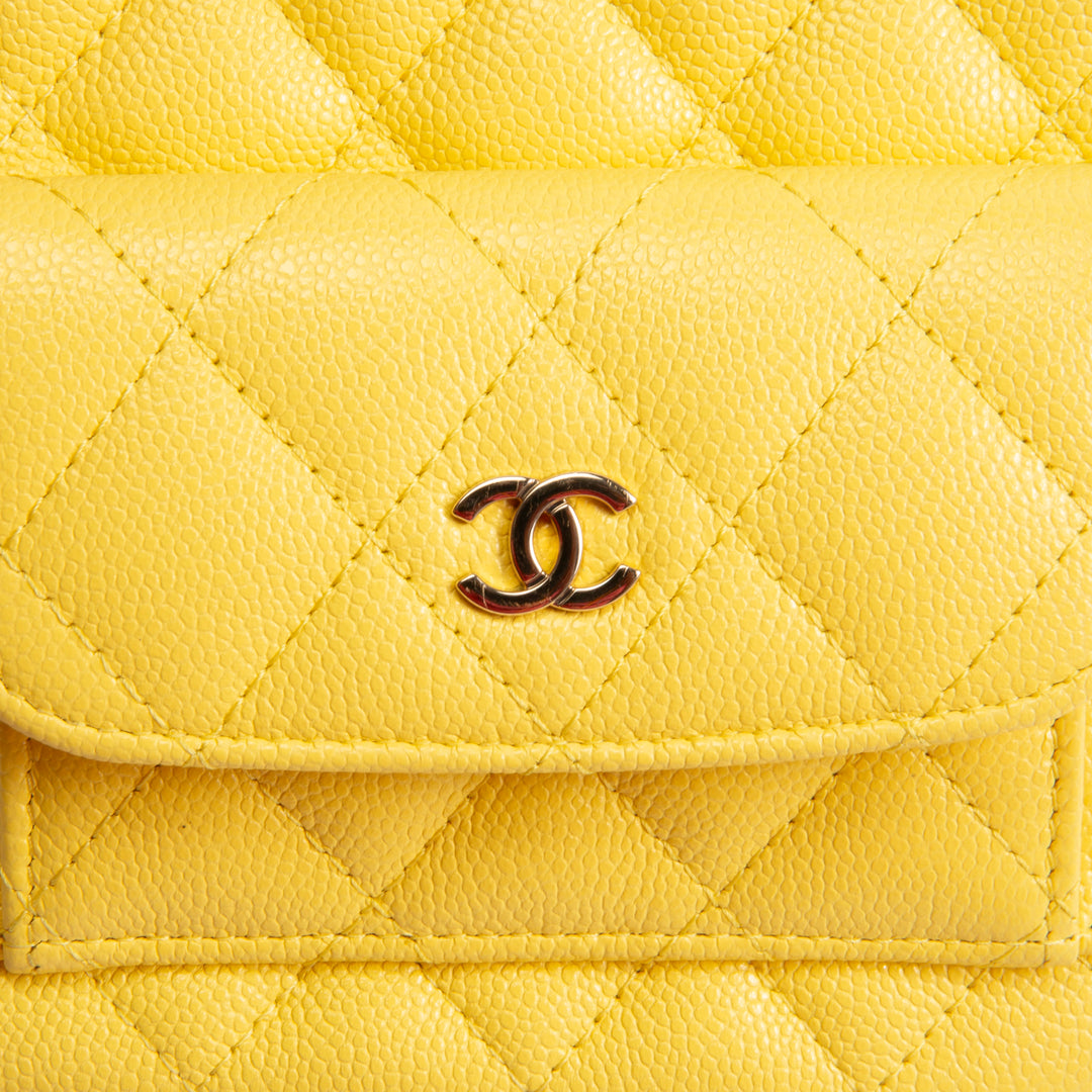 CHANEL Classic Mini Backpack - Yellow