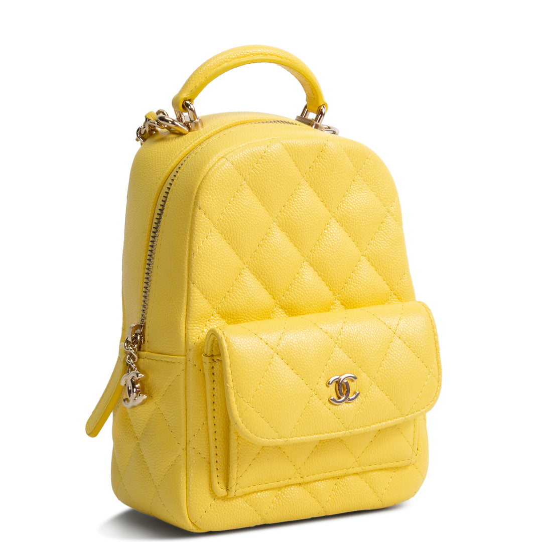 CHANEL Classic Mini Backpack - Yellow