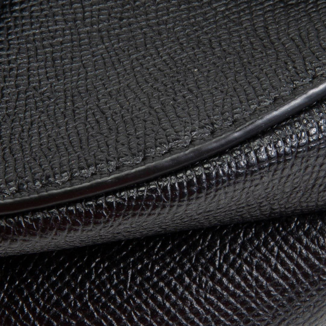 DIOR Leather Saddle Bag Mini w/ Strap - Black OUTLET FINAL SALE