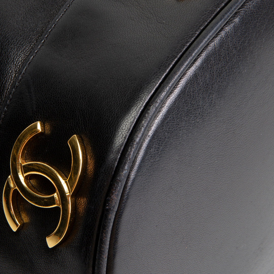 CHANEL Vintage Triple CC Bucket Bag - Black OUTLET FINAL SALE