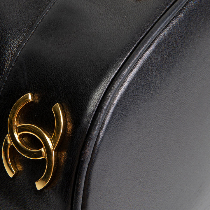 CHANEL Vintage Triple CC Bucket Bag - Black OUTLET FINAL SALE