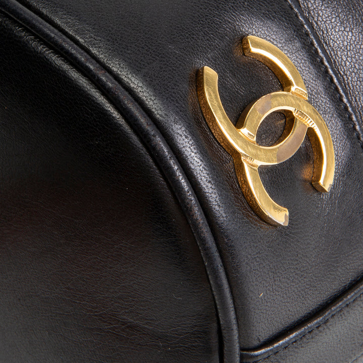 CHANEL Vintage Triple CC Bucket Bag - Black OUTLET FINAL SALE