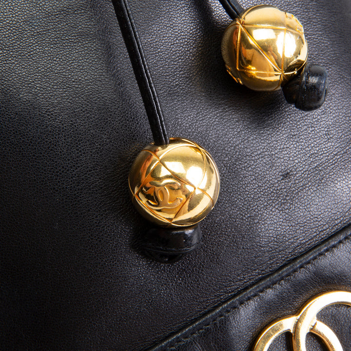 CHANEL Vintage Triple CC Bucket Bag - Black OUTLET FINAL SALE
