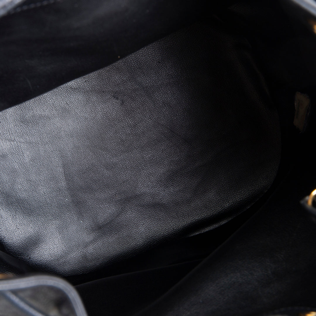 CHANEL Vintage Triple CC Bucket Bag - Black OUTLET FINAL SALE