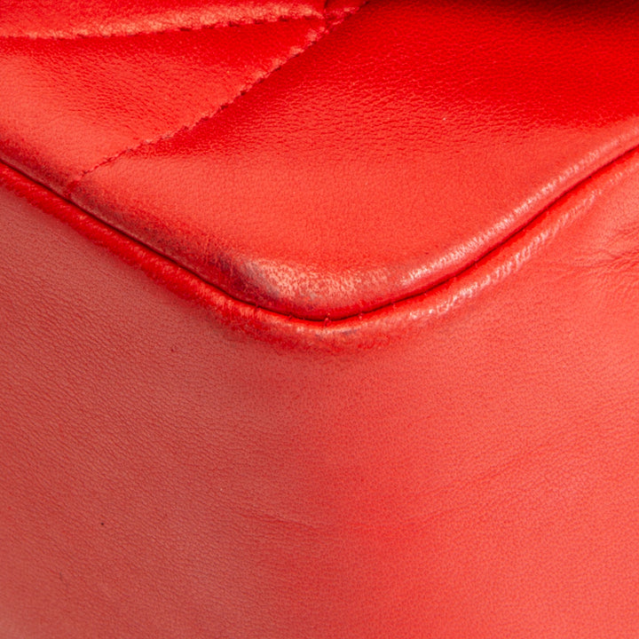 Chanel Vintage Lambskin Small Diana Flap - Red OUTLET FINAL SALE