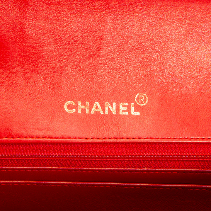 Chanel Vintage Lambskin Small Diana Flap - Red OUTLET FINAL SALE