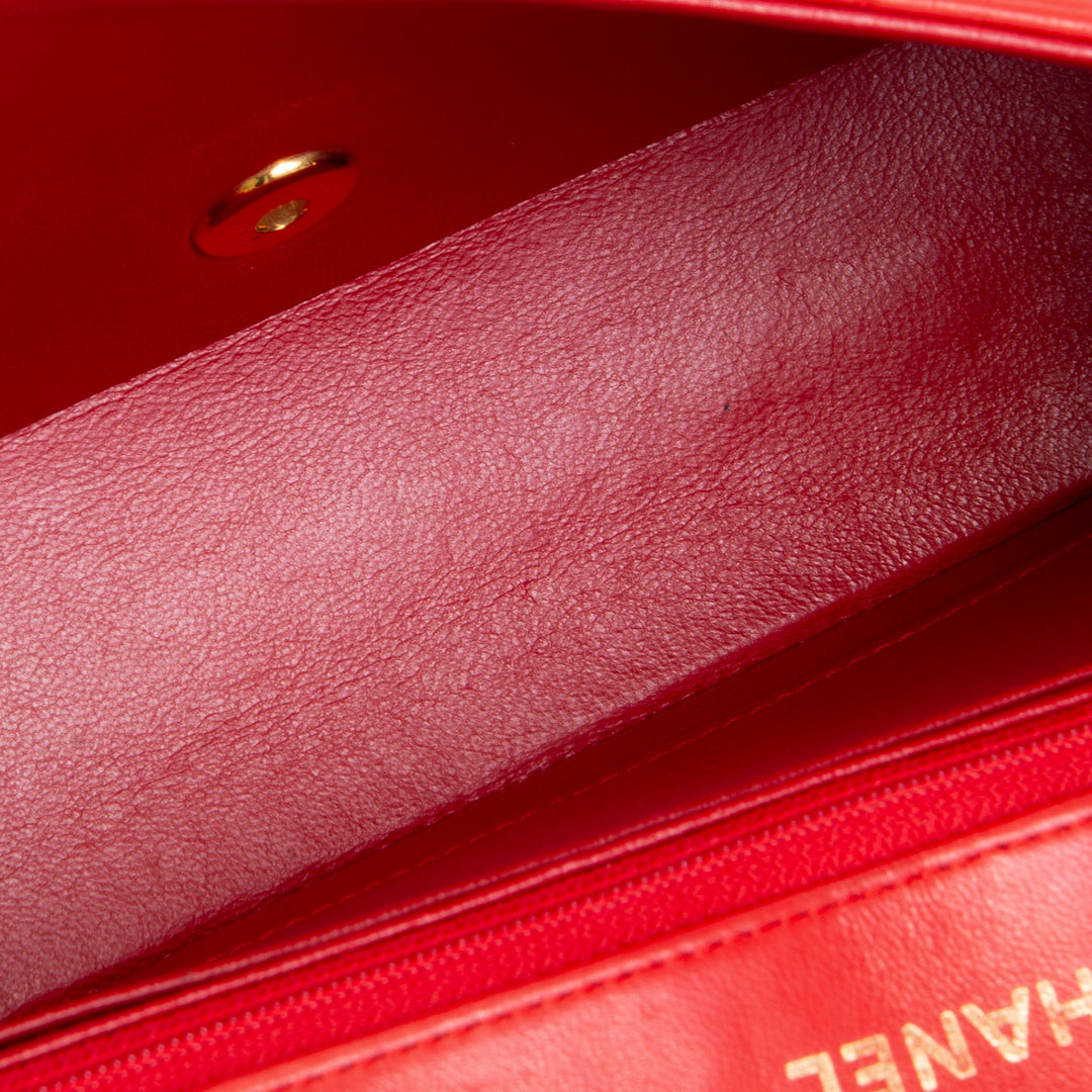 Chanel Vintage Lambskin Small Diana Flap - Red OUTLET FINAL SALE