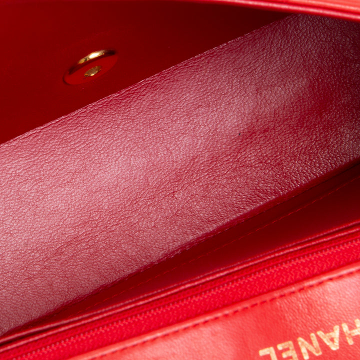 Chanel Vintage Lambskin Small Diana Flap - Red OUTLET FINAL SALE