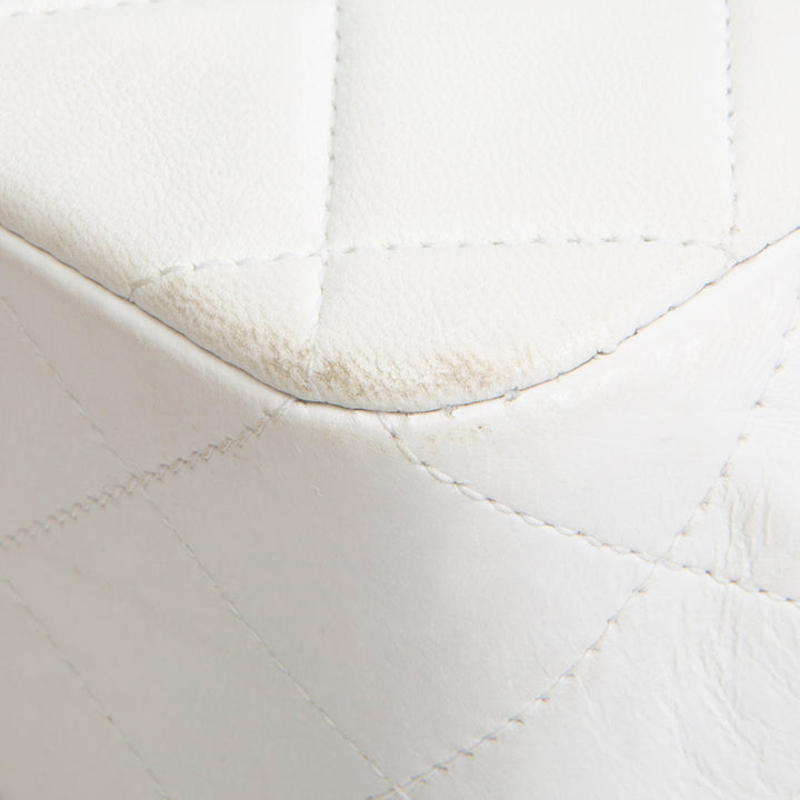 Chanel Vintage Small White Double Flap - Quilted Lambskin OUTLET FINAL SALE