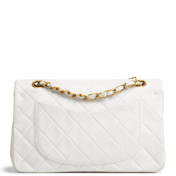 Chanel Vintage Small White Double Flap - Quilted Lambskin OUTLET FINAL SALE