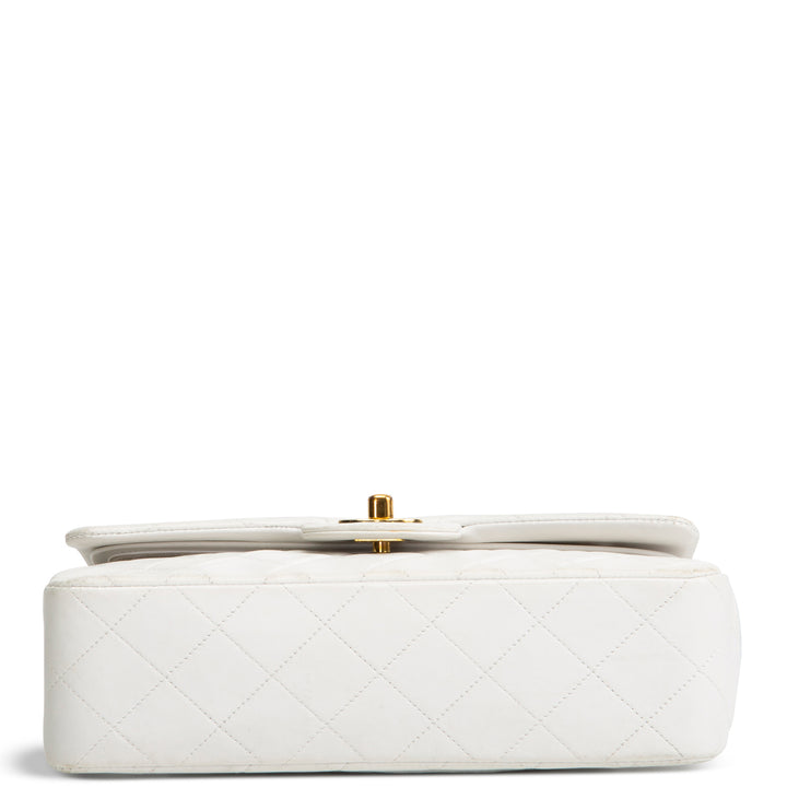 Chanel Vintage Small White Double Flap - Quilted Lambskin OUTLET FINAL SALE