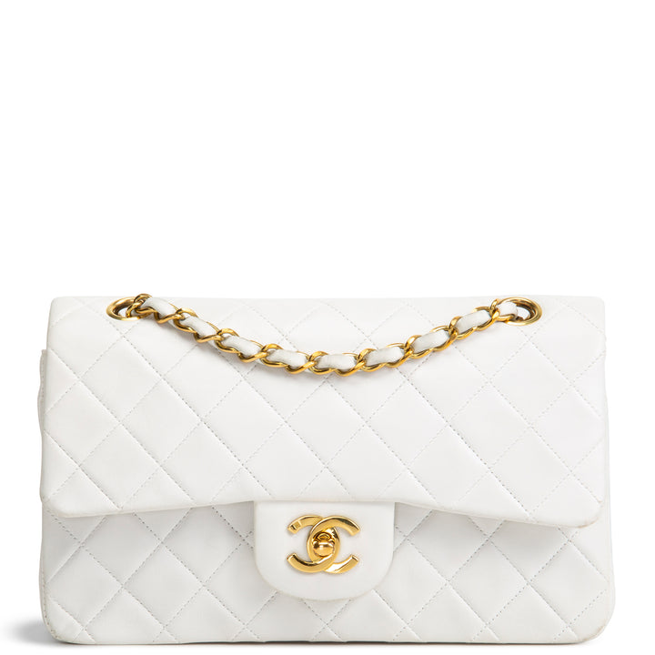 Chanel Vintage Small White Double Flap - Quilted Lambskin OUTLET FINAL SALE