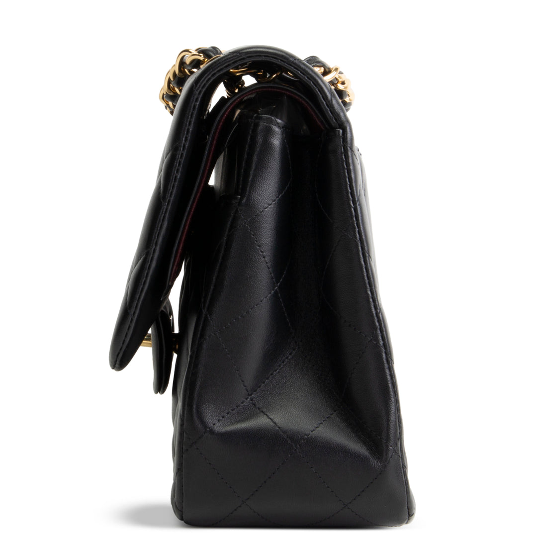 CHANEL Lambskin Classic Double Flap Jumbo - Black
