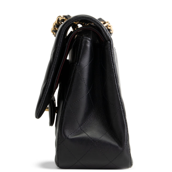 CHANEL Lambskin Classic Double Flap Jumbo - Black