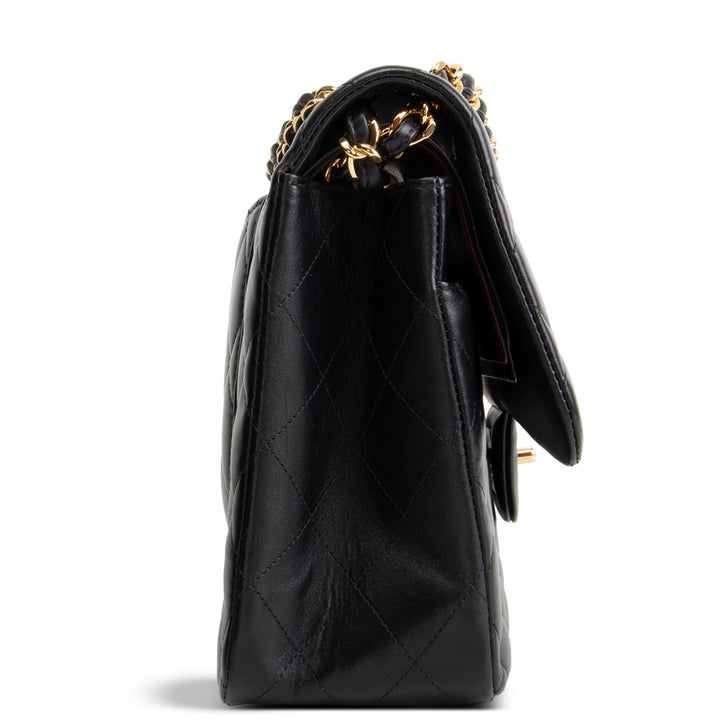 CHANEL Lambskin Classic Double Flap Jumbo - Black