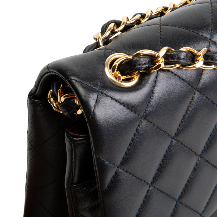 CHANEL Lambskin Classic Double Flap Jumbo - Black