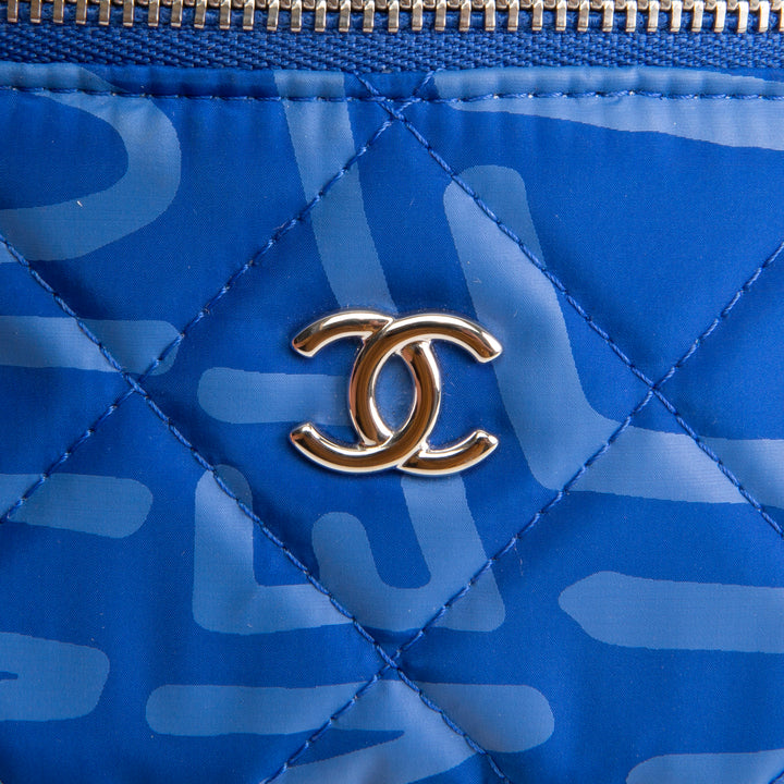 CHANEL Coco Neige Arm Coin Purse - Blue