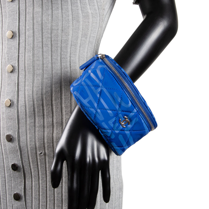 CHANEL Coco Neige Arm Coin Purse - Blue