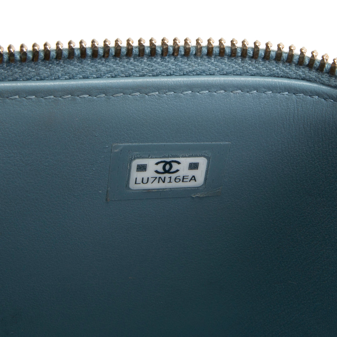 CHANEL Vanity Case w/ Adjustable Chain Strap - Quilted Lambskin