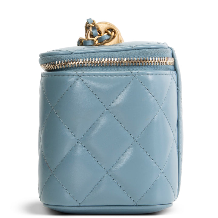 CHANEL Vanity Case w/ Adjustable Chain Strap - Quilted Lambskin