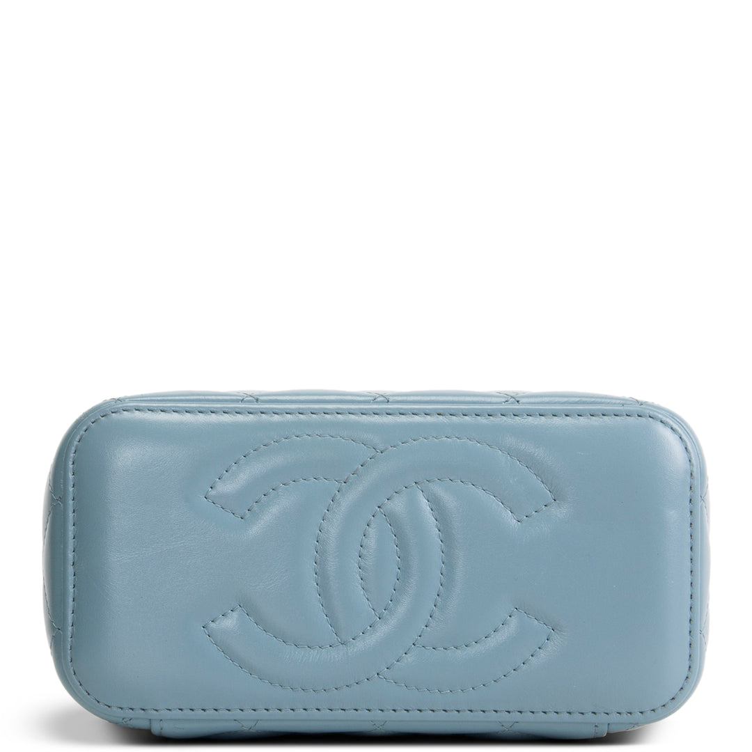 CHANEL Vanity Case w/ Adjustable Chain Strap - Quilted Lambskin